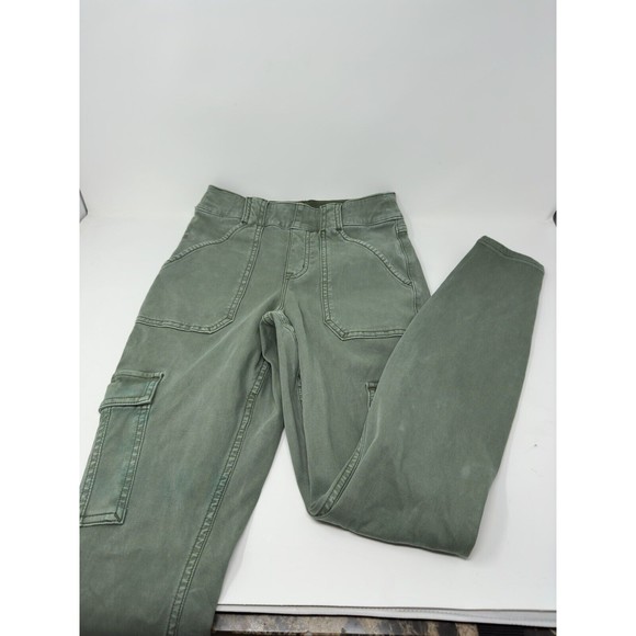 SPANX $118 Stretch Pull On‎ Green Cargo Casual Slim Leggings Pants Size s/P - Picture 9 of 10